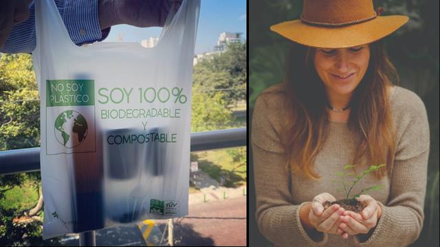 Las bolsas de almidón Ékolo son biodegradables y compostables. (Foto: Difusión)