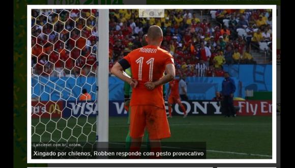 En Chile consideran que Robben se burló de ellos con este gesto