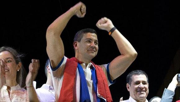 Santiago Peña aseguró con su amplio triunfo la permanencia del Partido Colorado en el poder de Paraguay. (Getty Images).