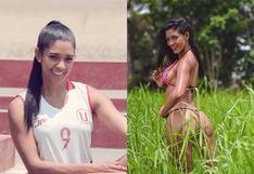 Rocío Miranda demostró su técnica con el balón de fútbol