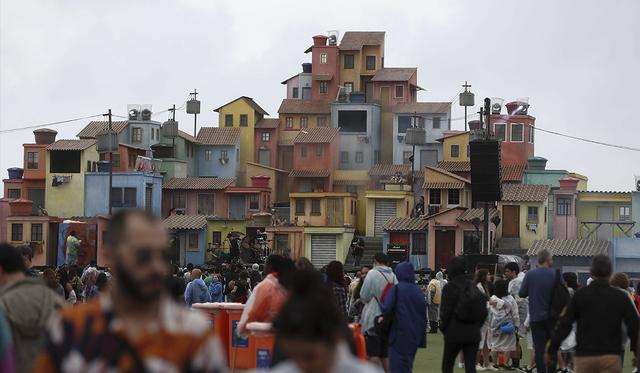 Vista del espacio Favela durante de la segunda jornada del festival Rock in Río este sábado en Río de Janeiro (Brasil). (Foto: EFE)