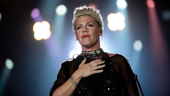 Cantante Pink ofreció su ayuda para fondos contra el coronavirus. (Foto: AFP)