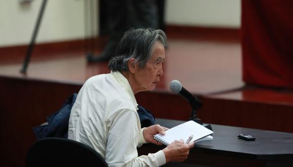 El ex presidente Alberto Fujimori volvió a sentarse en el banquillo del procesado en una audiencia judicial, esta vez por ser el presunto autor mediato del crimen de homicidio en el Caso Pativilca. (Lino Chipana / El Comercio)
