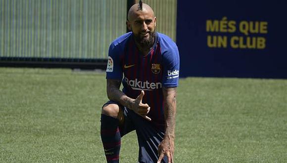 El chileno Arturo Vidal jugará en el Barcelona durante tres temporadas. (Foto: AFP).