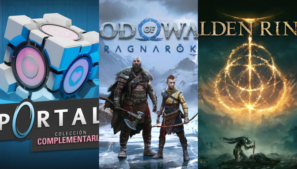 Portal, God of War Ragnarok y Elden Ring son algunos de los mejores videojuegos de 2022.