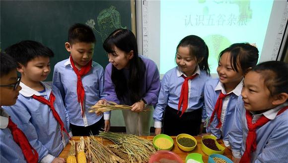 Alimentación saludable para los niños de China: Foto: AP