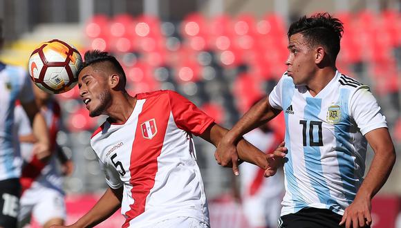 Argentina venció 1-0 a Perú y clasificó al hexagonal final del Sudamericano Sub 20. (Foto: AFP)