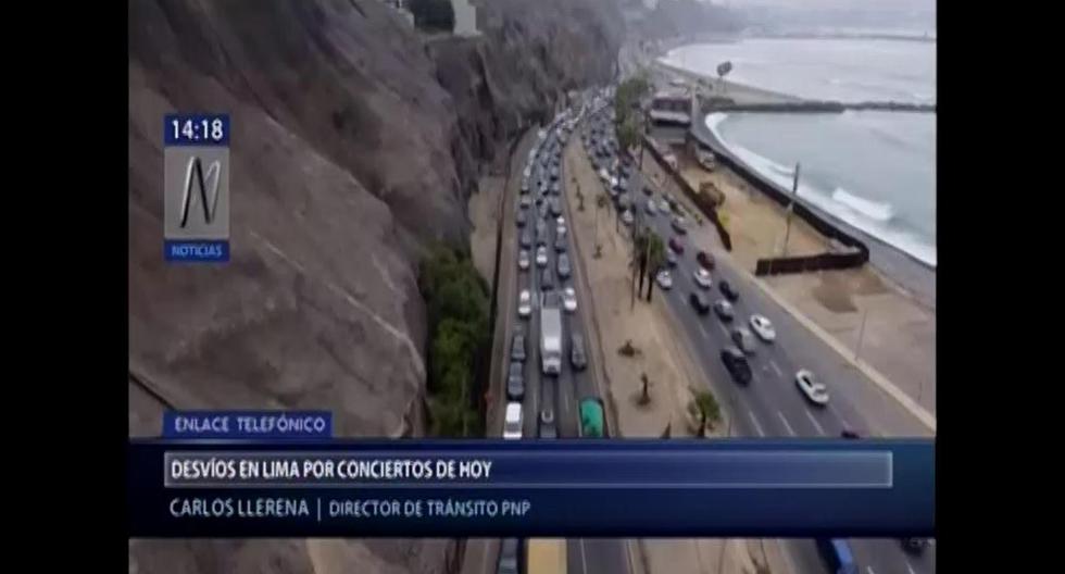 Tráfico en Lima. (Foto: Captura de video / Canal N)