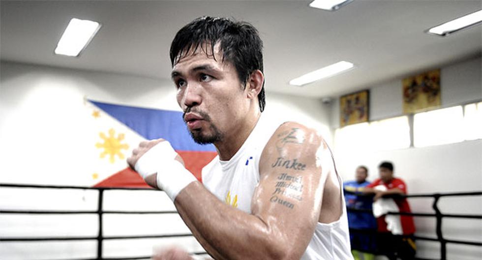 Manny Pacquiao tuvo que ser interrumpido de los entrenamientos. (Foto: Difusión)