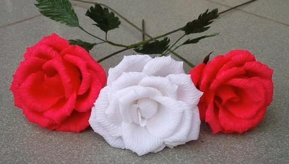 Aprende a crear hermosas rosas papel crepé | | COMERCIO PERÚ