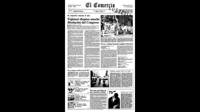 El Comercio cumple 177 años: mira las portadas más memorables - 9