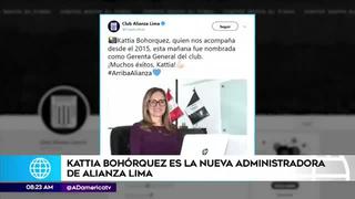 Alianza Lima presenta a Kattia Bohórquez como nueva administradora