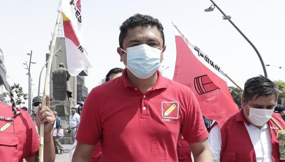 El virtual legislador de Perú Libre Guillermo Bermejo aseguró que “si tomamos el poder, no lo vamos a dejar”. (Foto: El Comercio)