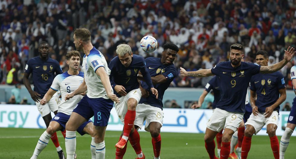 Francia vs. Inglaterra se enfrentaron por cuartos de final del Mundial Qatar 2022. Fuente: EFE