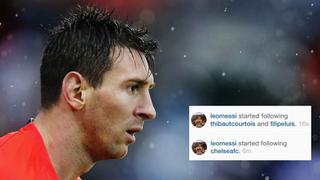 Lionel Messi siguió Instagram de Chelsea en momento complicado