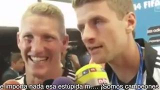 Müller se refirió con una grosería al Balón de Oro del Mundial