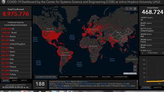 Mapa del coronavirus EN VIVO en el mundo, HOY lunes 22 de junio del 2020: número de muertos e infectados 
