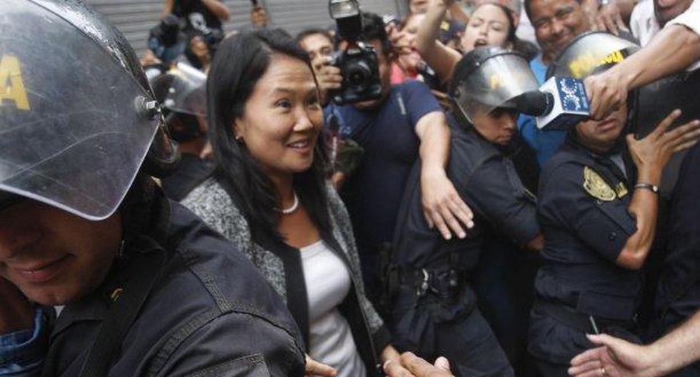 Keiko Fujimori declaró en la fiscalía. (Foto: Andina)