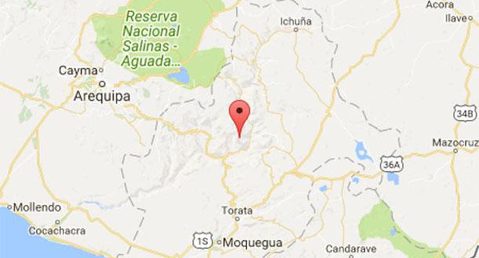Perú. Sismo de 3,6 grados Richter sacudió el departamento de Moquegua, según informó el IGP. (Foto: IGP)
