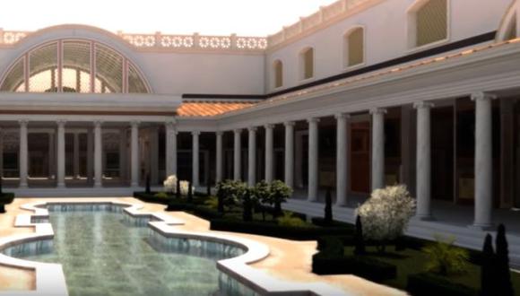Residencia del emperador romano Nerón. (Foto: captura de YouTube)