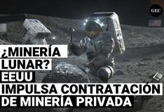 Minería lunar: NASA impulsa la contratación de minería privada para la extracción de minerales en suelo de la luna