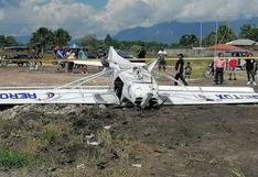 Moyobamba: reportan caída de avioneta en zanja antes de despegar
