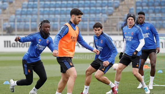 Real Madrid entrenó sin Casemiro ni David Alaba. (Foto: Real Madrid)