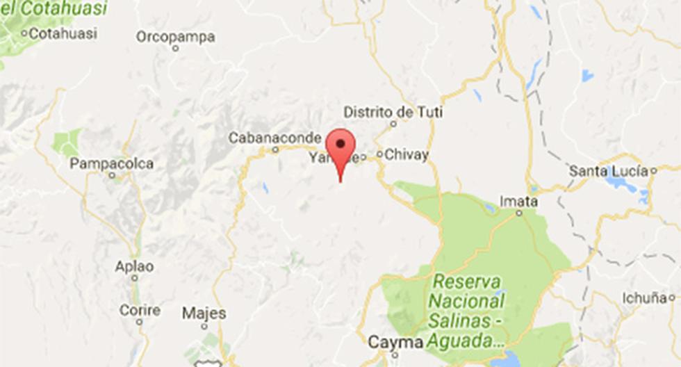 Leve sismo se sintió en la localidad de Maca, en Arequipa, informó el IGP. (Foto: IGP)