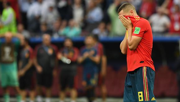Koke falló el tercer penal de la selección española, que se despidió de Rusia 2018. (Foto: AFP)