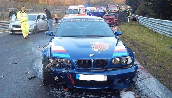 Este escalofriante accidente sucedió en Nürburgring. (foto: captura)