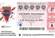 Lotería Nacional: comprobar los resultados del sorteo del sábado 2 de diciembre