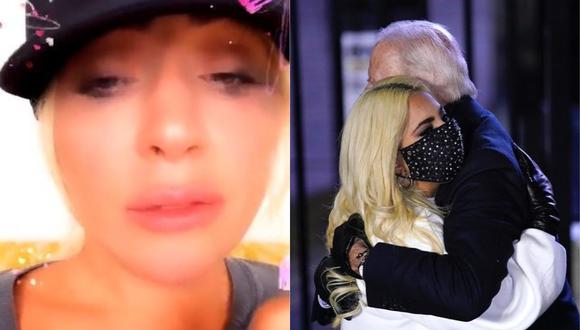 Lady Gaga llora tras conocer victoria de Joe Biden. (Foto: @LadyGaga)