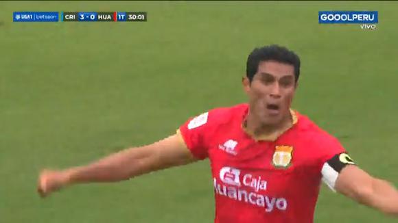 Víctor Balta anotó el gol del descuento de Sport Huancayo ante Cristal. (Video: Gol Perú)