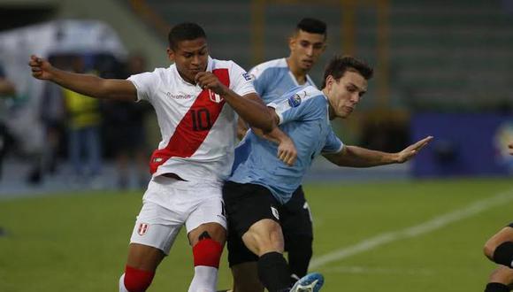 La Bicolor perdió 1-0 con Uruguay y debe esperar hasta la última fecha para definir su clasificación al cuadrangular final. (Foto: GEC)