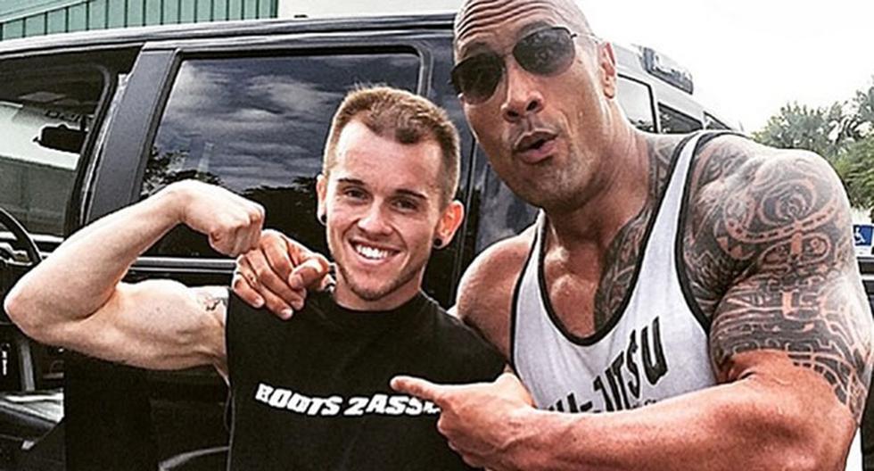 The Rock cumple el sueño de un fanático de la lucha libre. (Foto: Instagram)