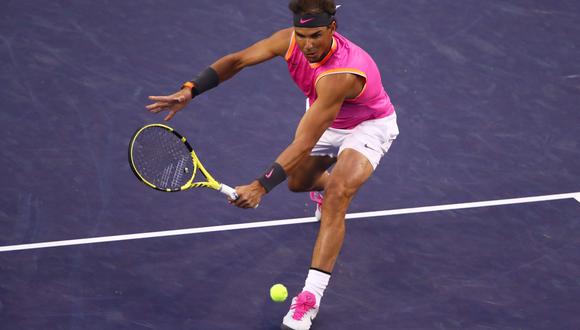 Rafael Nadal venció 2-0 a Jared Donaldson por el ATP Masters 100 de Indian Wells. | Foto: AFP