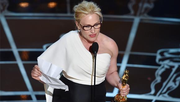 En el 2015, Patricia Arquette dio un discurso en el que habló sobre la igualdad salarial en Hollywood. (Foto: AFP)