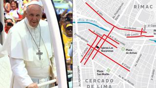 Papa Francisco: estas son las vías bloqueadas [MAPAS]