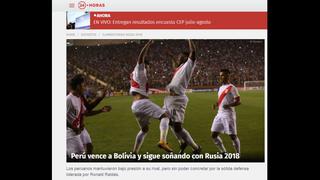 Selección: ¿Qué dijo prensa mundial sobre el triunfo ante Bolivia?