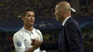 Cristiano Ronaldo y el saludo con Zidane luego del gol