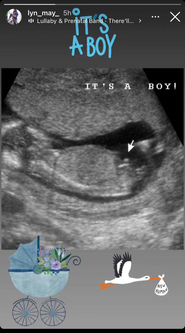 Lyn May will have a boy. (Photo: @lyn_may_). 