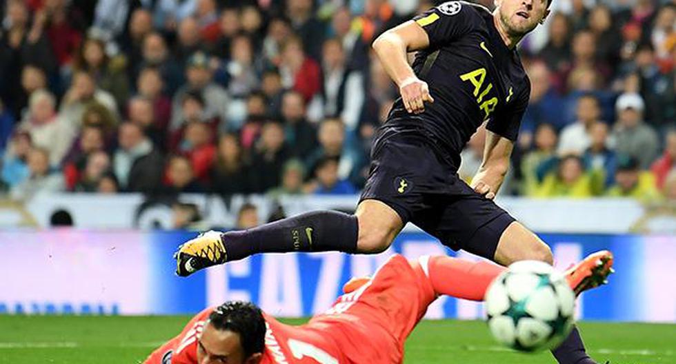 El responsable de que Tottenham no se llevara el triunfo del Santiago Bernabeu ante el Real Madrid fue Keylor Navas al sacar 2 balones de gol de su arco. (Foto: Getty Images)