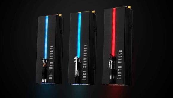 Así son los nuevos dispositivos SSD de la edición especial de Star Wars. (Foto: Seagate)