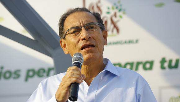 El presidente Martín Vizcarra reiteró la importancia de la lucha contra la corrupción durante un evento en Cajamarca. (Foto: Presidencia)