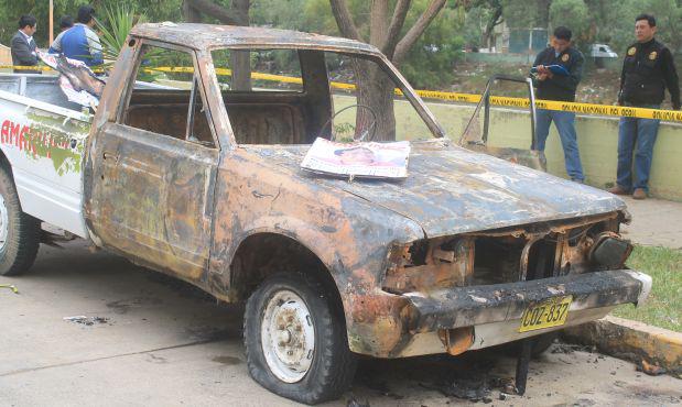 Quemaron camioneta de candidato a la alcaldía de Amarilis - 2