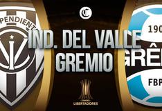 EN VIVO - I. del Valle 2-1 Gremio: ver ahora en directo partido por Copa Libertadores