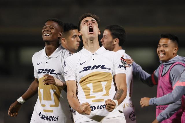 Pumas UNAM goleó a Saprissa y se metió en cuartos de final de la Concachampions. (Foto: AFP)