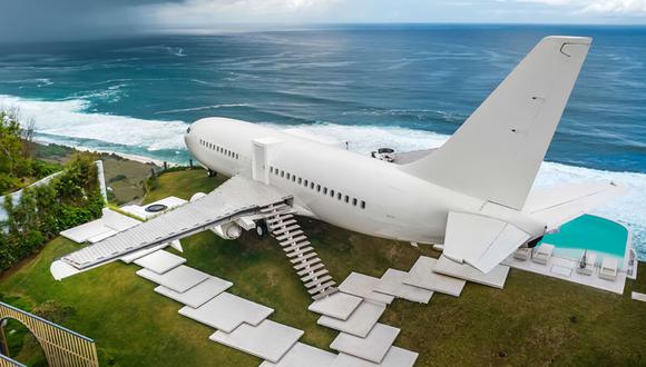 Así es el lujoso hotel hecho con un avión. (Foto: xataka.com.mx)