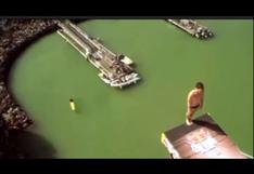 YouTube: Clavadista se da terrible golpe al saltar desde 27 metros