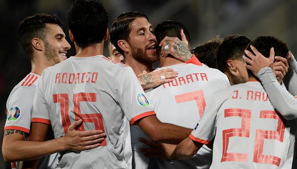 España, con doblete de Morata, venció 2-0 a Malta por las Eliminatorias para la Eurocopa 2020. (Foto: AFP)